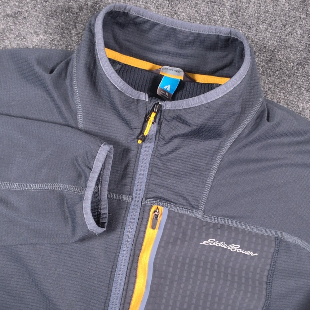 Eddie Bauer First Ascent Pullover Mens XL Gray 1/4 Zip Fleece Outdoors